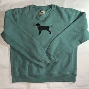 Kids Black Dog Crew Neck Sweatshirt